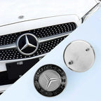 57mm ABS Car Flat Hood Emblem Sticker Front Badge Logo For Mercedes Benz AMG C180 E300 S200 W206 W205 A0008171801 Accessories