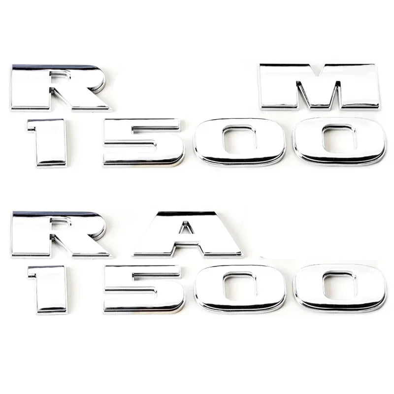 1ABS Emblem Car Stickers For Ram 1500 2500 5.7 Liter Hemi 4X4 Nameplate Charger Viper Magnum Caliber Journey Styling Accessories