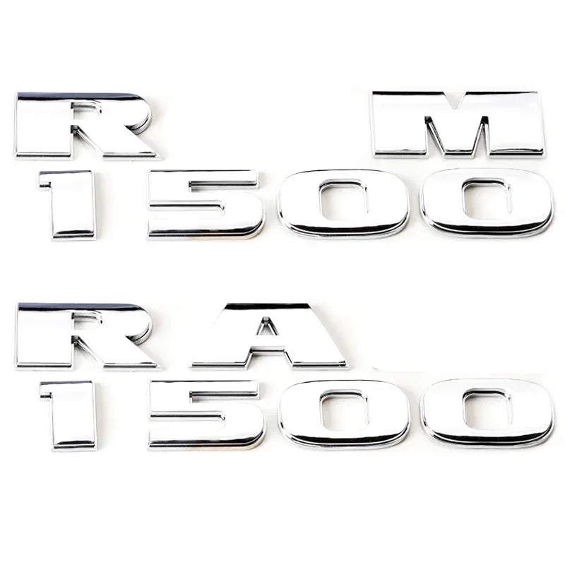 1ABS Emblem Car Stickers For Ram 1500 2500 5.7 Liter Hemi 4X4 Nameplate Charger Viper Magnum Caliber Journey Styling Accessories