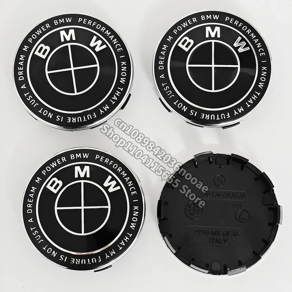 4 Pcs 68mm 56mm Wheel Center Cap for BMW E90 E87 F30 F20 F10 E60 F01 F02 G20 G30 G38 G14 F22 X1 X3 X4 X5 X6 M1 M2 M3 M4 M5 M6 M8
