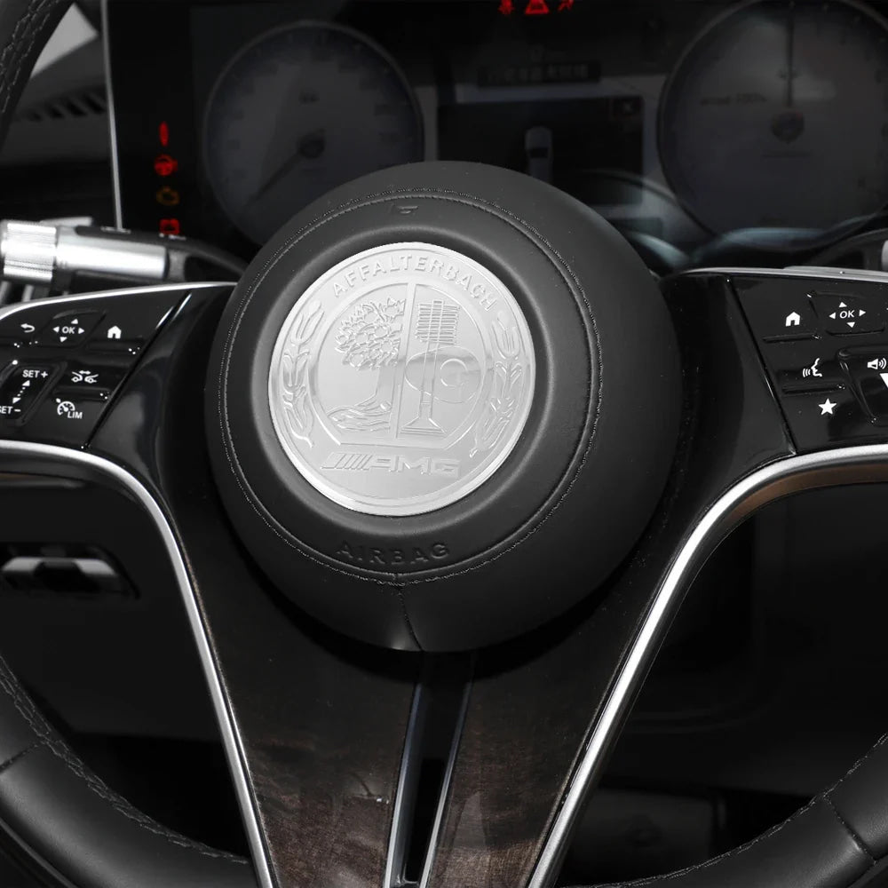52mm 57mm Car Steering Wheel Badge Sticker Replace Decor For Mercedes Benz B/C/E/S Class A Class C200L GLC GLK FXPT-JS-BENZ