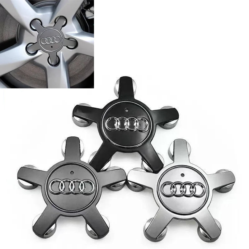Car Wheel Center Cap Hub Covers 4pcs 60mm 61mm 68mm 69mm 135mm 4B0601170 4F0601165N A3 A4 A5 A6 A7 A8 S4 Q3 Q5 Q7 Accessories