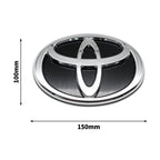 3D Car Logo Modified Car Logo Badges Front And Rear Logo Silver For Toyota Hybrid Series Prado Highlander Camry Corolla Styling