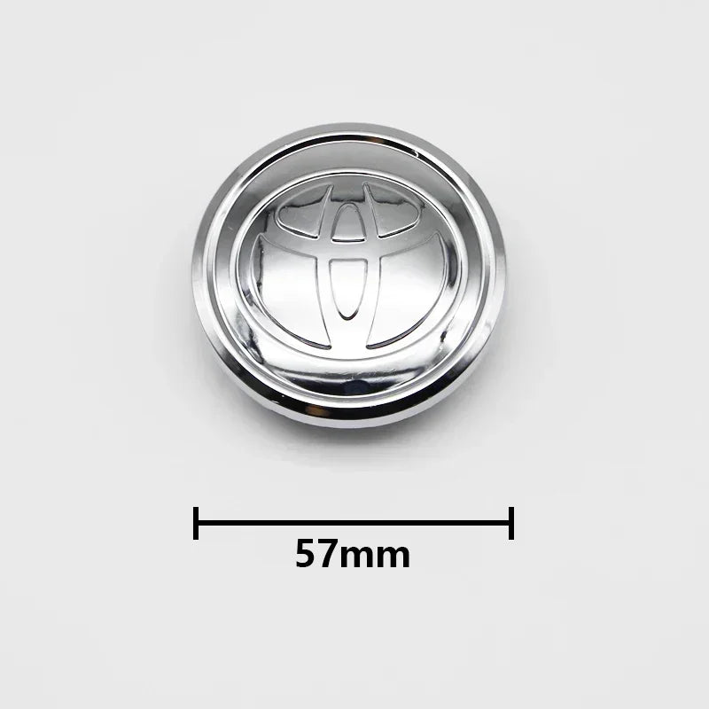 4pcs 57mm+62mm Car Tyre Wheel Center Hub Cap Badge For Toyota C-hr Prado Rav4 Yaris Hilux Prius Avensis Corolla Camry crown