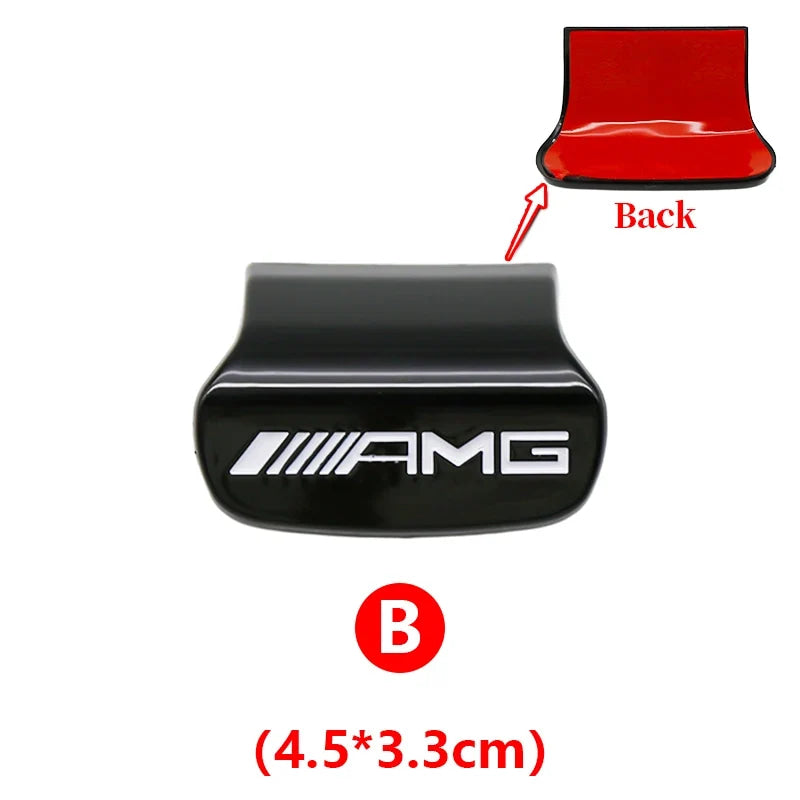 3D ABS Car Steering Wheel Emblem Sticker Badge For Mercedes Benz AMG W205 W206 W177 W168 W108 AMG W176 W204 W212 Accessories