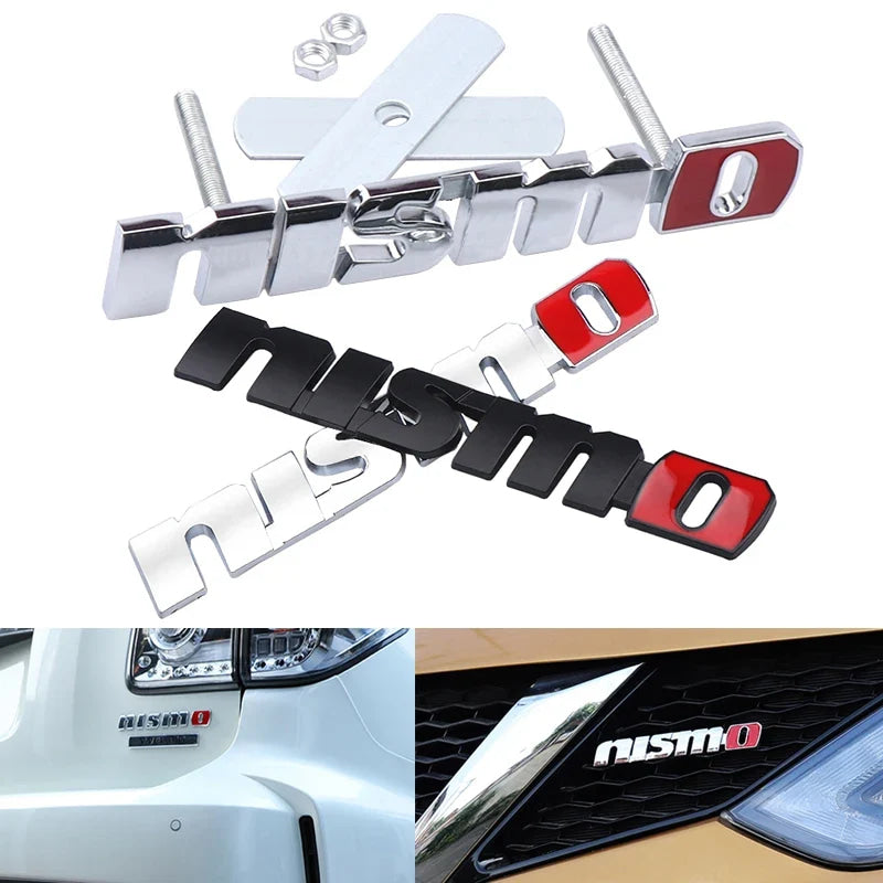 Car Front Grille Badge Decoration Trims Grill Sticker Auto Exterior Parts For Nissan Nismo Leaf X-trail Qashqai Note Juke Sentra