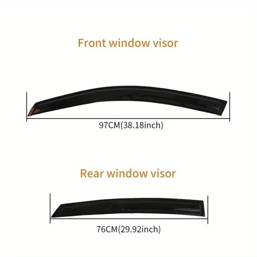 Suitable for Honda Civic 2016-2019 car parts black acrylic sunshade visor sunshade windshield visor