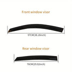 Suitable for Honda Civic 2016-2019 car parts black acrylic sunshade visor sunshade windshield visor