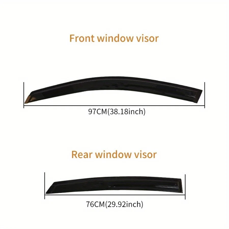 Suitable for Honda Civic 2016-2019 car parts black acrylic sunshade visor sunshade windshield visor
