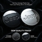 4Pcs/set Anti-Rust Snap-On Wheel Center Hub Caps Center Covers for Jeep Renegade Compass Wrangler JK Patriot Grand Cherokee SRT