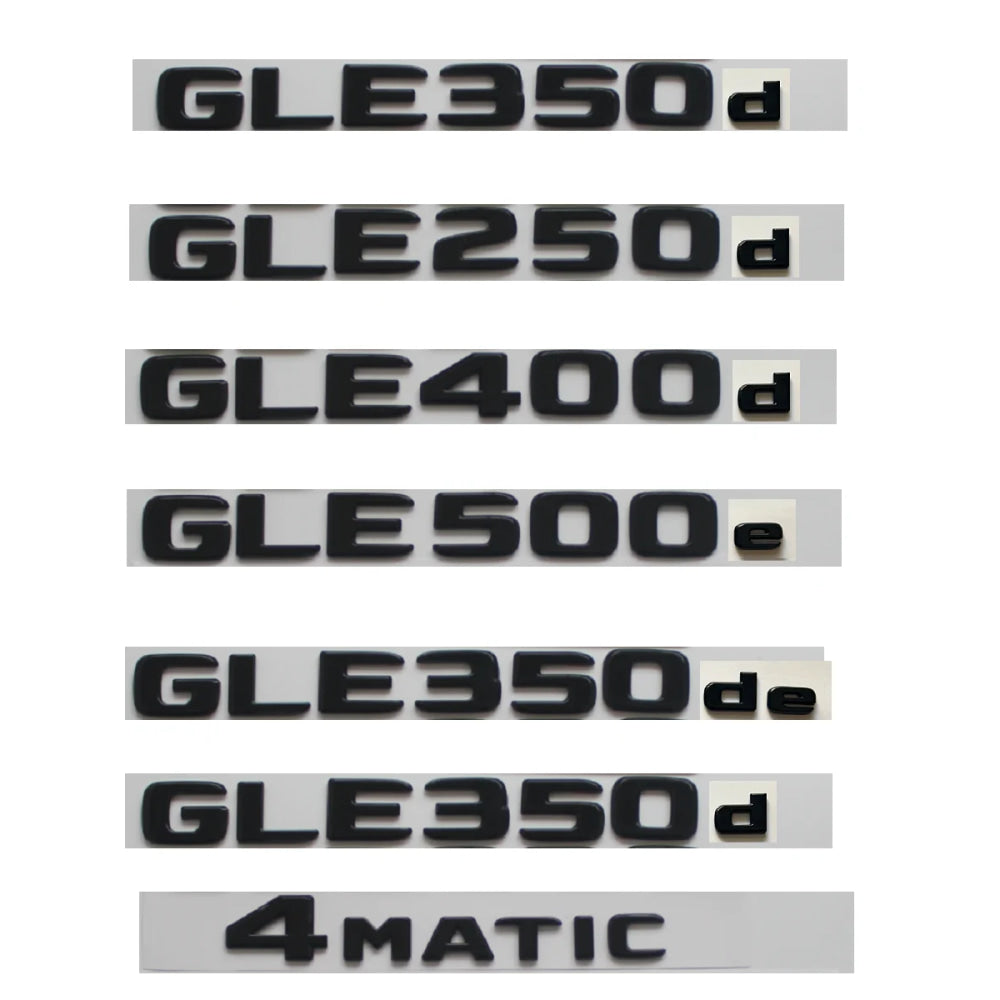 Gloss Black for Mercedes Benz GLE Coupe C292 W166 W167 GLE250d GLE350de GLE300d GLE350e GLE350d GLE400d GLE500e 4MATIC Emblems