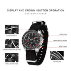 CADISEN New Men's Watches Luxury Quartz Wrist Watch For Men Sapphire AR Coated Crystal Canvas VK68 Speed Chronograph Automatic