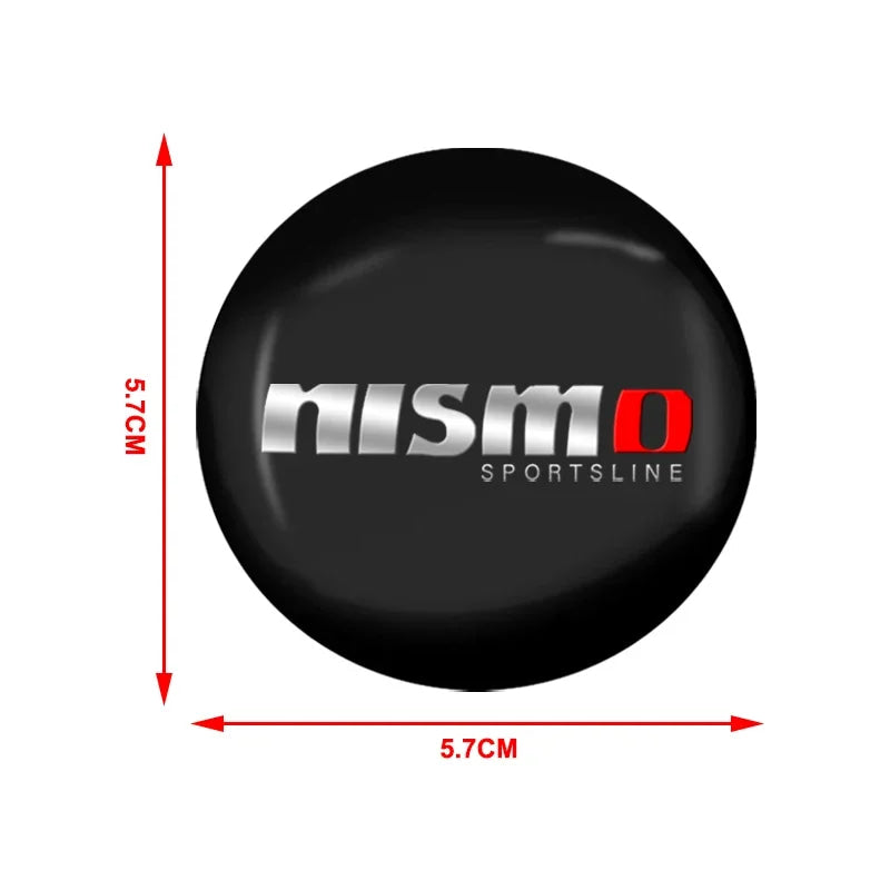For Nismo Nissan Almera Tiida Sunny QASHQAI Skyline Juke X-TRAI 4pcs 56/60mm Car Wheel Center Covers Badge Hub Cap Accessories