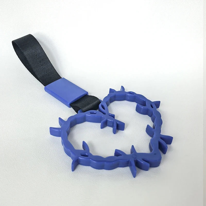 JDM Racing New Handle Hand Strap Heart Ring Styling Drift Charm Strap Drift Auto Accessories Car Strap Front and Rear Bumper Dec