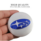 4Pcs Auto Wheel Stickers Car Center Hub Cap Decal For Subaru STI WRX Forester Impreza Legacy Outback XV WAS Ascent Atenza BRZ