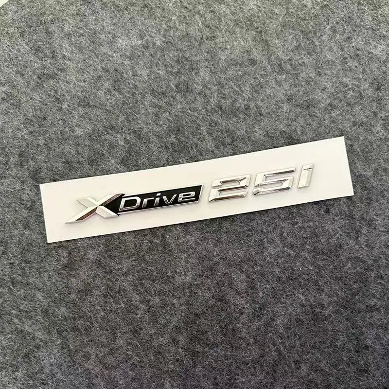 3D ABS Car Mudguard Trunk Emblem Sticker XDrive  20i 23i 25i 28i 30i 35i 40i 45i 48i 50i 55i Badge Decal Decor Fit for X3 X5