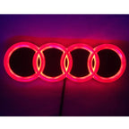 18X5.8CM LED Badge Light Exterior for Audi Q2 Q8 A1 A2 Q3 A3 A4 A5 A6 A7 A8 Q5 Q7 TT Car Rear Trunk Emblem Sticker Accessories