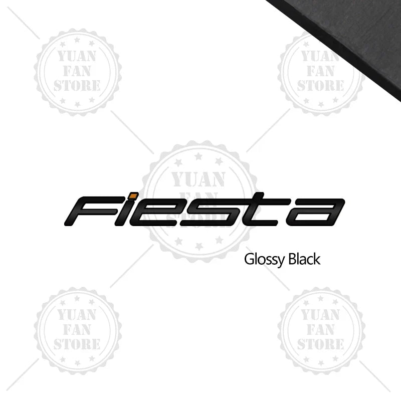 1PCS Metal Letter For Fiesta Ford 3D Emblem Car Rear Trunk Decals Lettering Badge Auto Accessories Styling