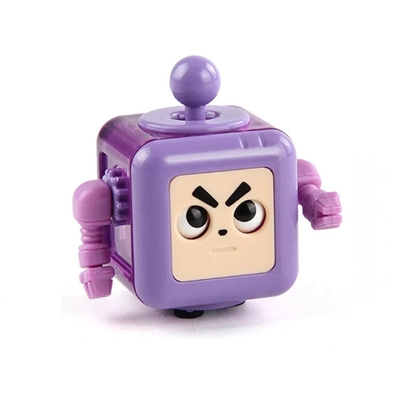 6/12 Sides Cube Decompression Toy Rainbow Stress Relief Autism ADHD OCD Anxiety Sensory Toys Fingertip Desk Toy for Kids Adult