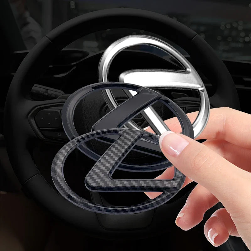 Car Steering Wheel Sticker Badge Decoration Auto Accessories For  CT200H ES350 GX460 470 IS250 LS460 NX300 RX300 350 450H NX RX