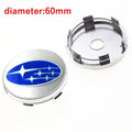 4PCS 60mm Car Wheel Center Covers Tire Hub Caps Emblem for Subaru XV WRC WRX BRZ FORESTER TRIBECA IMPREZA LEGACY OUTBACK STI