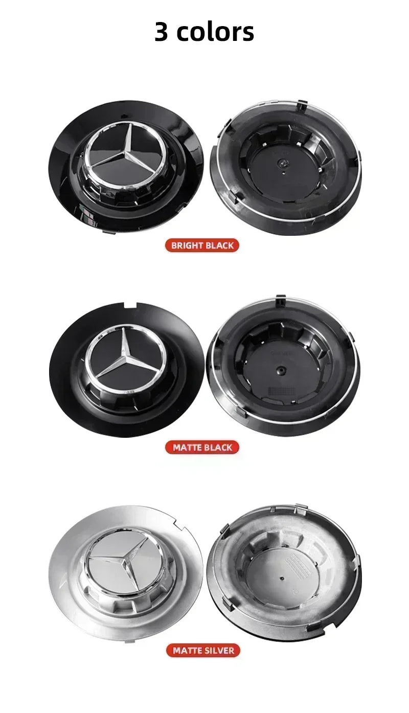 4PCS 147mm C-1028 17028 Car Styling Wheel Center Cap Hub Covers Badge Car Accessories For Mercedes Benz AMG G350 G500 G63 G65