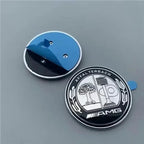 57mm Star Flat Hood Bonnet Logo Mercedes Benz AMG W204 W124 W201 W202 W212 W220 W205 Emblem Badge stickers automobile Accessorie