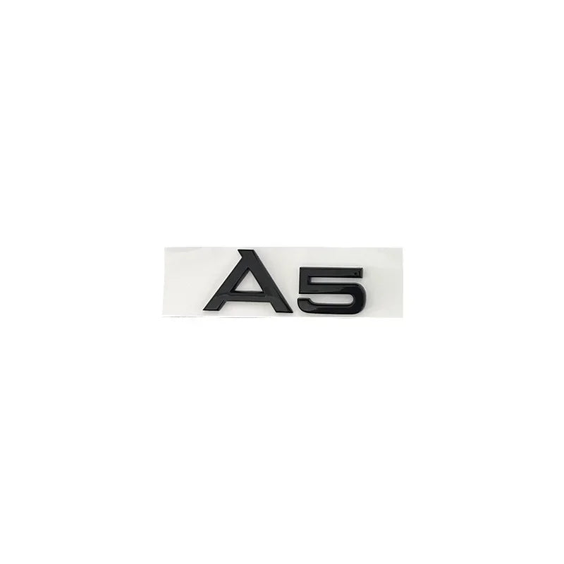 for Audi A5 2010-2019 2020-2024 2.0T S Line Quarrto Sticker 4Ring ABS 192mm 273mm 249mm Car Front Emblem Rear Trunk Decoration