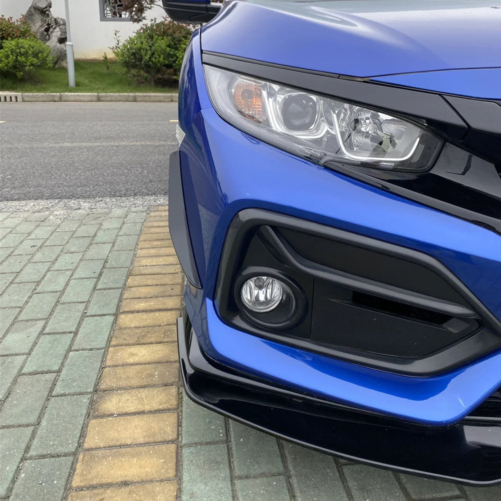 For Honda Civic 10th FK7 Hatchback SI 2&4 Door 2016-2021 3Pcs GR STYLE Car Front Bumper Lip Spoiler Diffuser Body Kits
