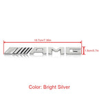 3D ABS Car AMG Logo Badge Rear Trunk Emblem Stickers Decal For Mercedes Benz AMG A B C E G W211 W203 W204 W210 W124 Accessories