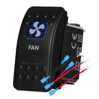 12v/24v Blue Led Light 5 Pin On Off SPST Rocker Switch 7 Pin On Off On ARB Carling Style Car Boat Waterproof Push Switch