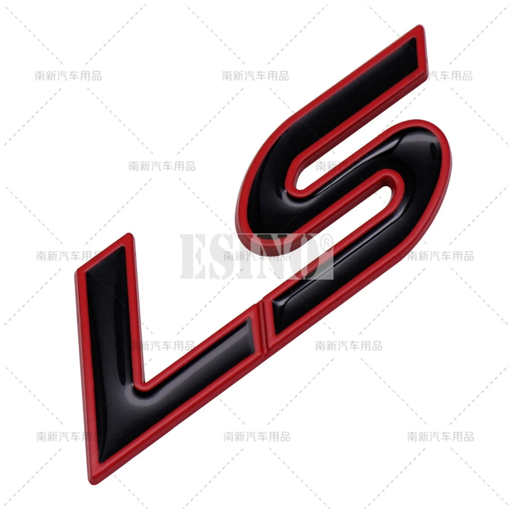 Car Styling 3D LS Car Metal Alloy Rear Trunk Fender Adhesive Badge Body Tailgate Displaceme Emblem For Cadillac CTS Escalade
