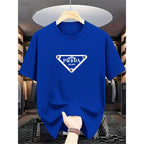 The latest 100% classic printed loose-fitting short-sleeved shirt is a high-quality top suitable for both men and women.