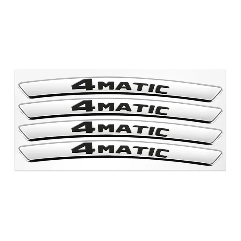 4Pcs Metal Car Wheel Hub Sticker Decorative Accessories For Mercedes Benz AMG GLE GLC W205 W206 W203 W204 W210 W212 W213