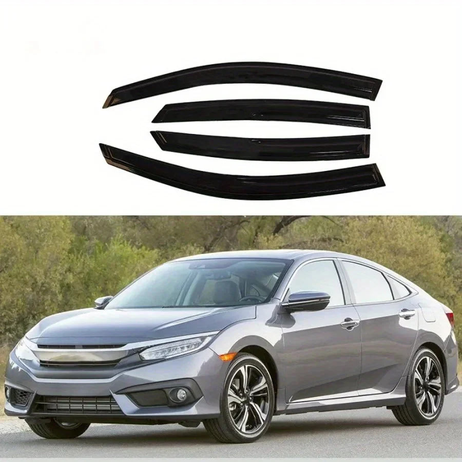Suitable for Honda Civic 2016-2019 car parts black acrylic sunshade visor sunshade windshield visor