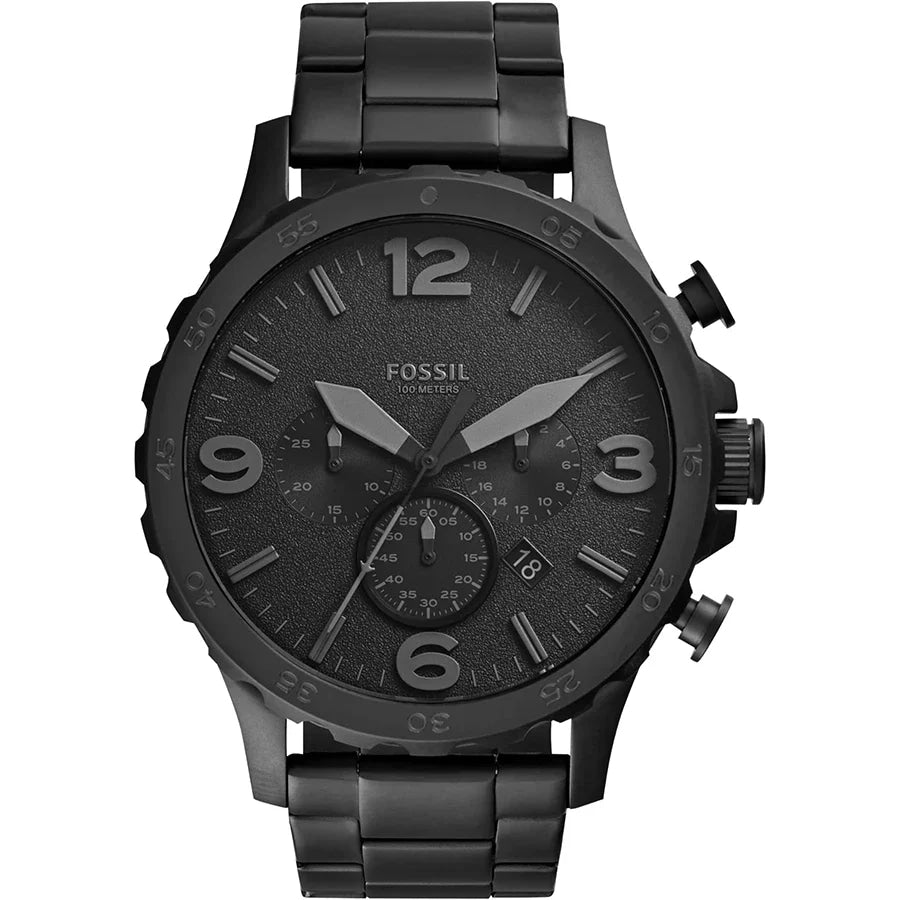 FOSSIL Men's Watch Original JR1401 Black Stainless Steel Chronograph Luxury Sport Quartz Wristwatch Relogio Masculino Reloj Homb