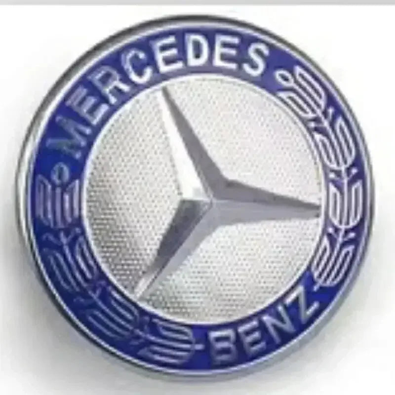 57mm Star Flat Hood Bonnet Logo Mercedes Benz AMG W204 W124 W201 W202 W212 W220 W205 Emblem Badge stickers automobile Accessorie