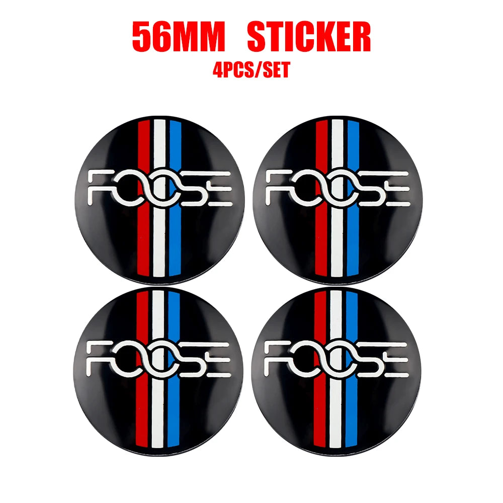 4PCS 56/60mm Car Wheel Hub Caps Badge Covers Auto Accessories For Ford Focus Fiesta Mustang Mondeo Smax Ranger Kuga ST Shelby