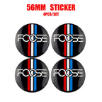 4PCS 56/60mm Car Wheel Hub Caps Badge Covers Auto Accessories For Ford Focus Fiesta Mustang Mondeo Smax Ranger Kuga ST Shelby