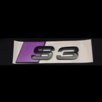 3D ABS Chrome Green Yellow Purple Blue Black Logo S3 Emblem Sticker Car Rear Trunk Badge For Audi S3 8V 8P 8L 8Y S 3 Accessories