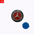57mm Star Flat Hood Bonnet Logo Emblem Badge stickers For Mercedes Benz W204 W124 W201 W202 W212 W220 W205 automobile Accessorie