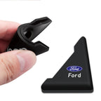 2/4PC Silicone Car Badge Door Corner Cover Bumper Crash Scratch Protector For Ford Fiesta Kuga Mustang ST Mondeo Explorer Escape