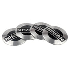 4Pcs 56 60MM Car Emblem Wheel Hub Caps Stickers Hubcap Badge Decals For Nissan Nismo X-trail Almera Tiida Patrol Teana J32 GTR
