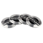 4Pcs 56 60MM Car Emblem Wheel Hub Caps Stickers Hubcap Badge Decals For Nissan Nismo X-trail Almera Tiida Patrol Teana J32 GTR