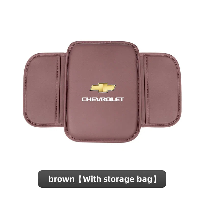 Leather Car Armrest Box Pad Auto Armrest Mat High Quality Accessorie For Chevrolet Camaro Colorado Cobalt Beat Groove Volt Trax