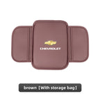Leather Car Armrest Box Pad Auto Armrest Mat High Quality Accessorie For Chevrolet Camaro Colorado Cobalt Beat Groove Volt Trax