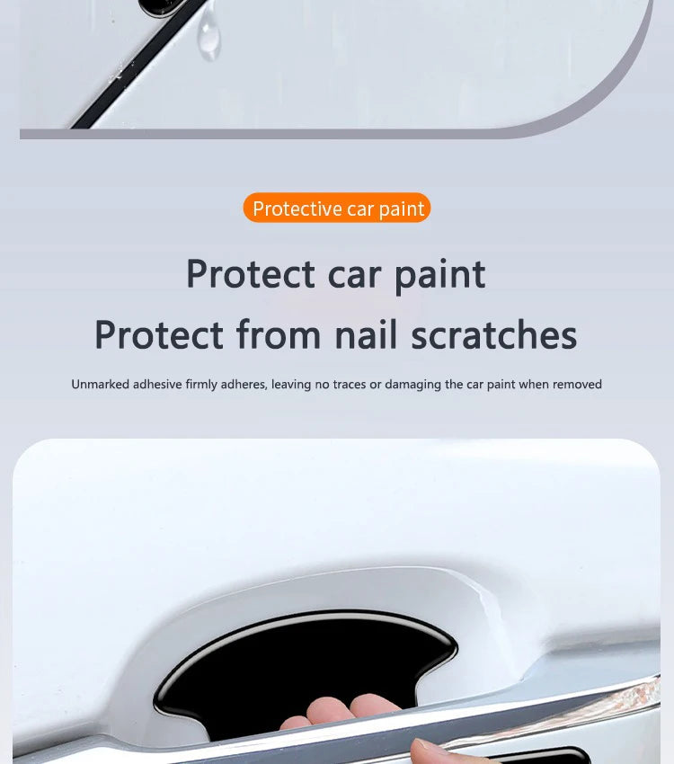 Car Door Handle Bowl Stickers Anti-collision Protector Stickers For Honda Mugen Power Civic Accords CRV Hrv Jazz CBR VTEC VFR