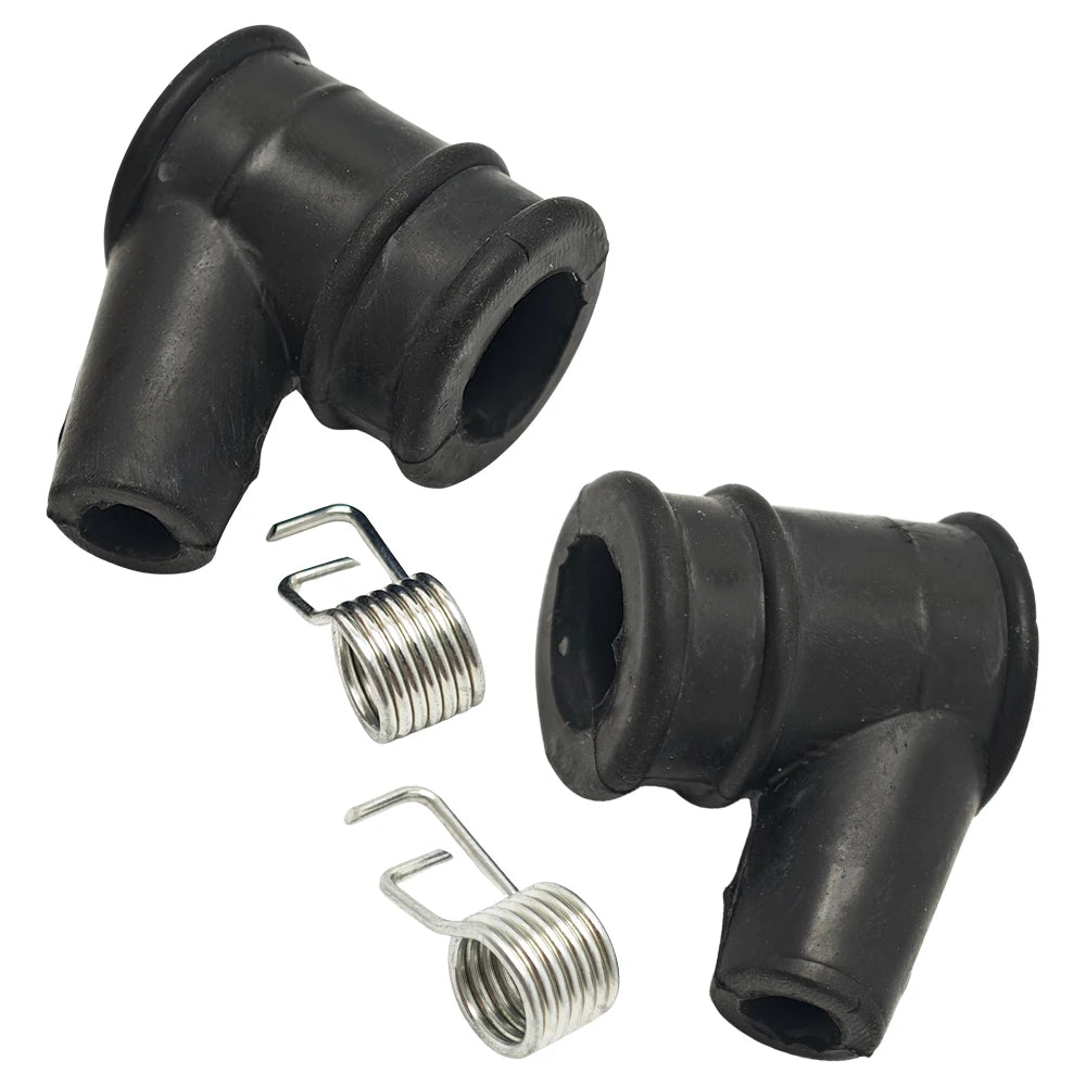 2pcs/lot Spark plug ignition cap + ignition spring For chainsaw Petrol Spare Replacement Tool Rubber Cap Garden Tool Parts