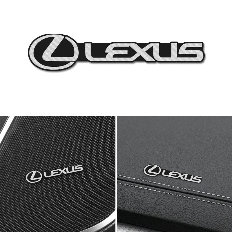 Car Audio Decorate 3D Aluminum Badge Emblem Stickers For Lexus IS250 IS200 CT200h GS300 LS430 RX450h LX570 IS300 ES RX LS IS NX