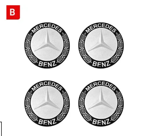 56/60/65mm Car Wheel Center Cover Hub Cap Resin Badge Emblem sticker Decal styling auto Accessories Mercedes Benz AMG  C260 C300